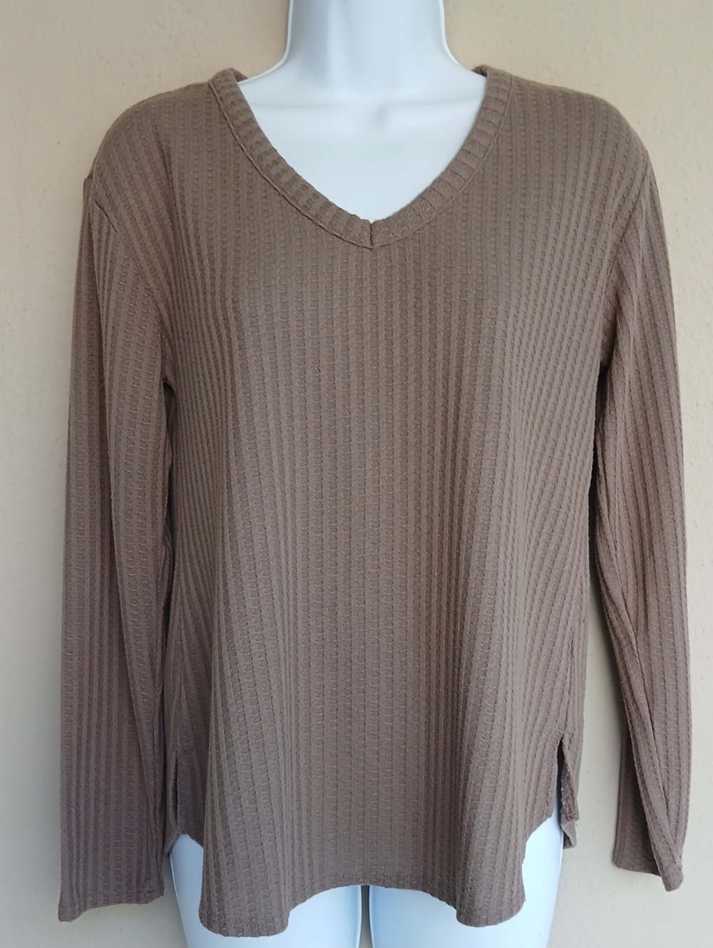 Chaser waffle knit thermal top Small